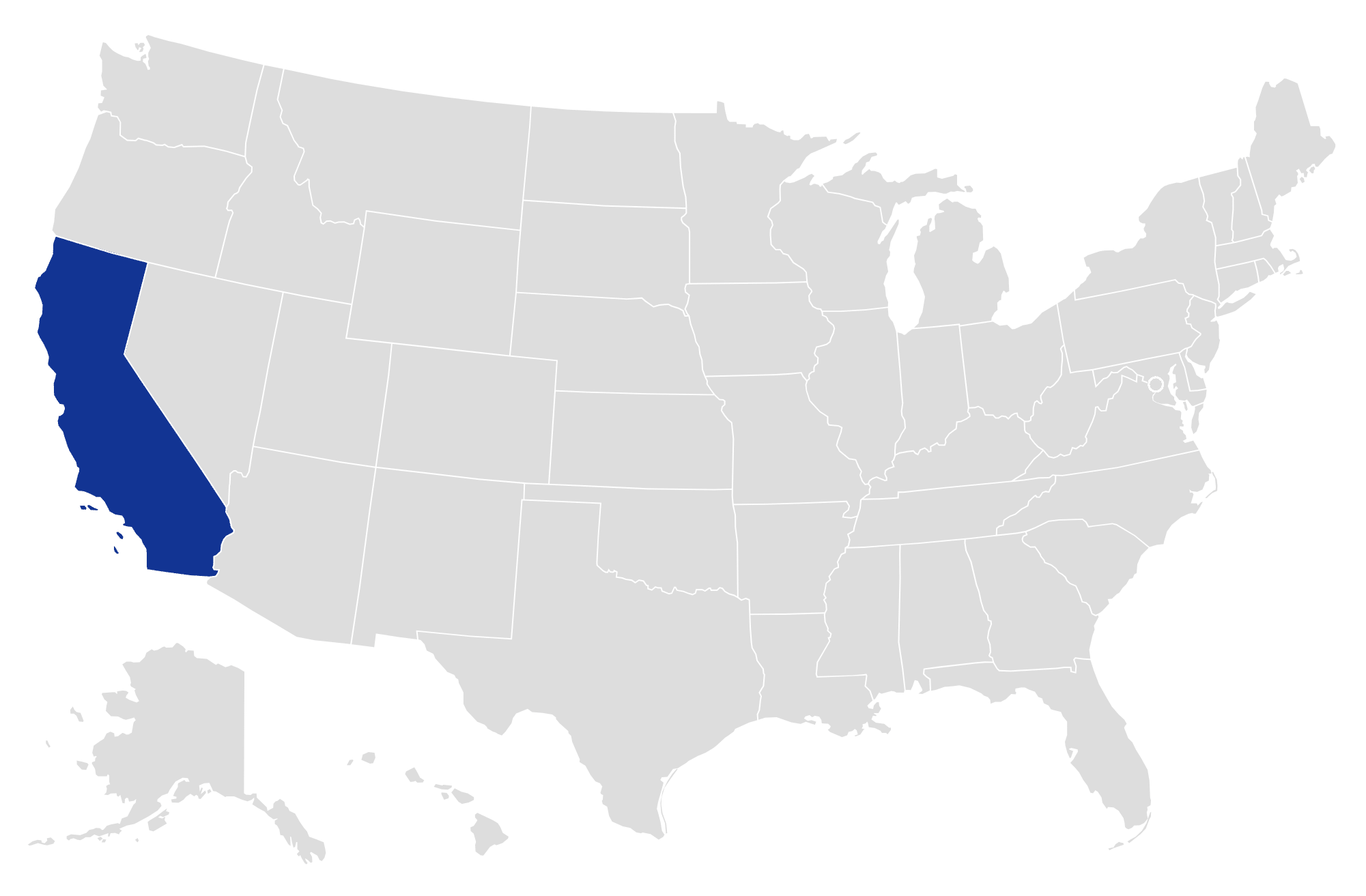 Usa Map California 